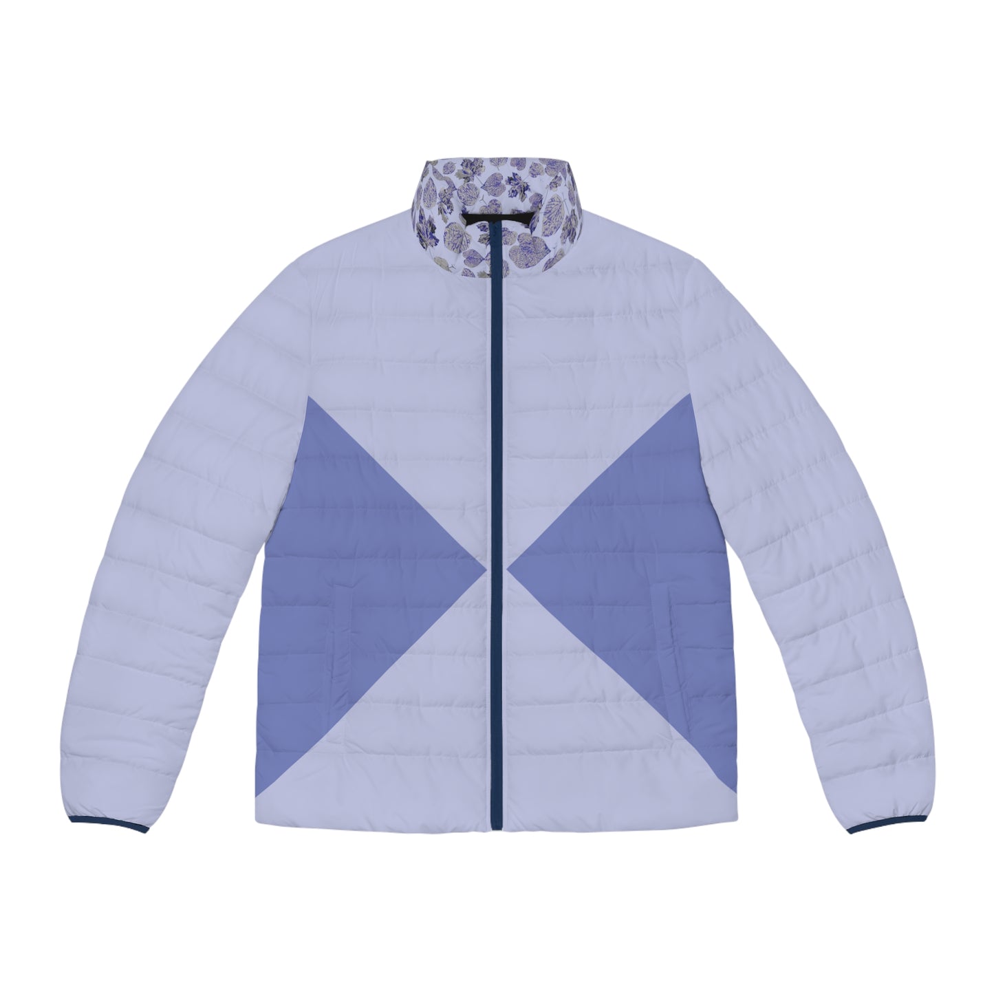 Plain Foliage Explosion double Blues Puffer Jacket