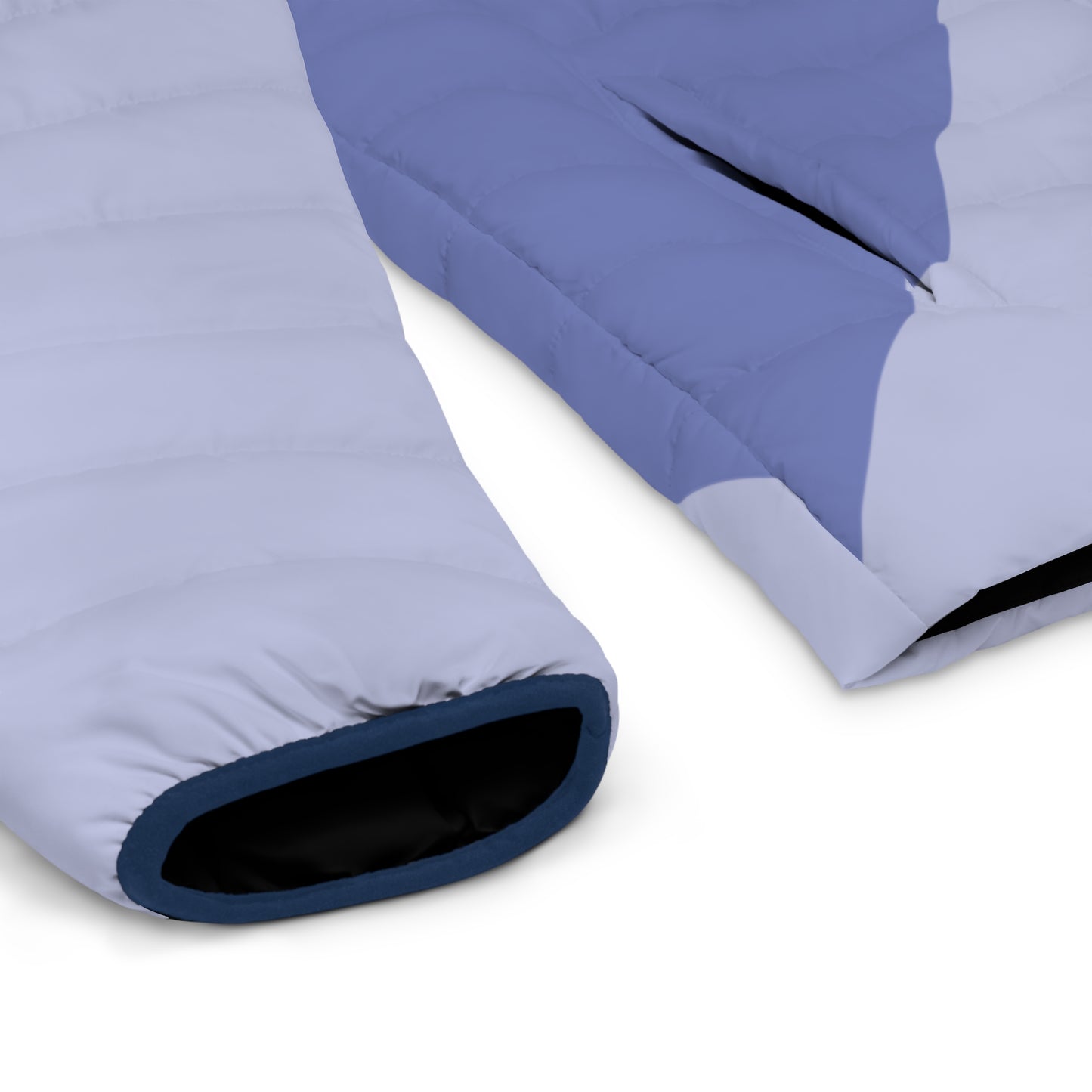 Foliage Explosion double Blues Puffer Jacket