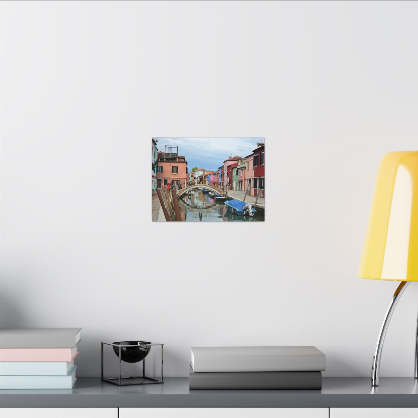 Mulano Canal Bridge Matte Canvas Wall Art — Stretched Multi-Size