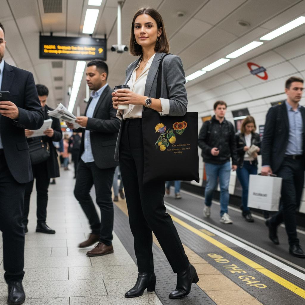 eco-conscious-tote-bag-with-dreamy-robin-and-per-tree-design-100-cotton - front view