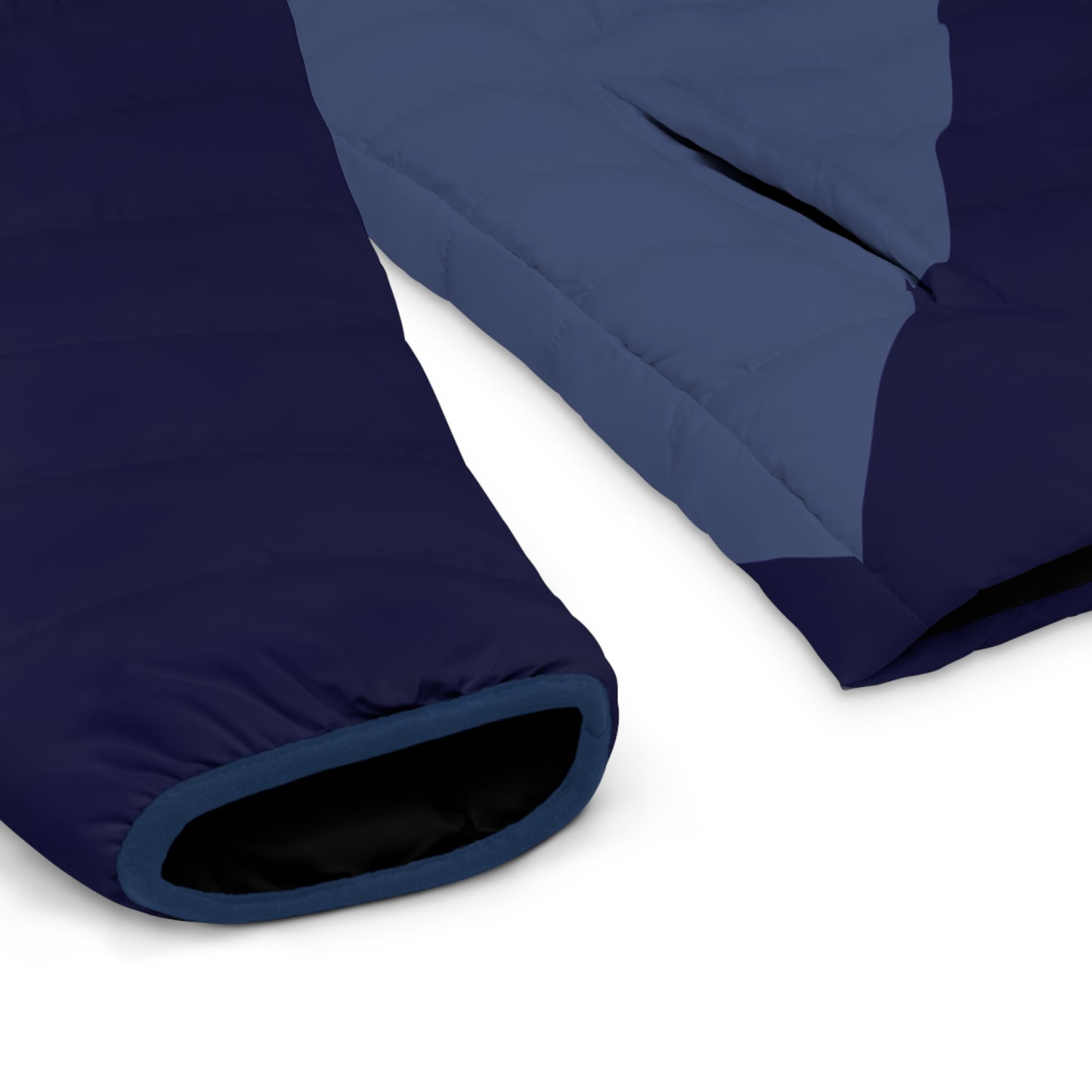 Foliage Explosion  dark double Blues Puffer Jacket