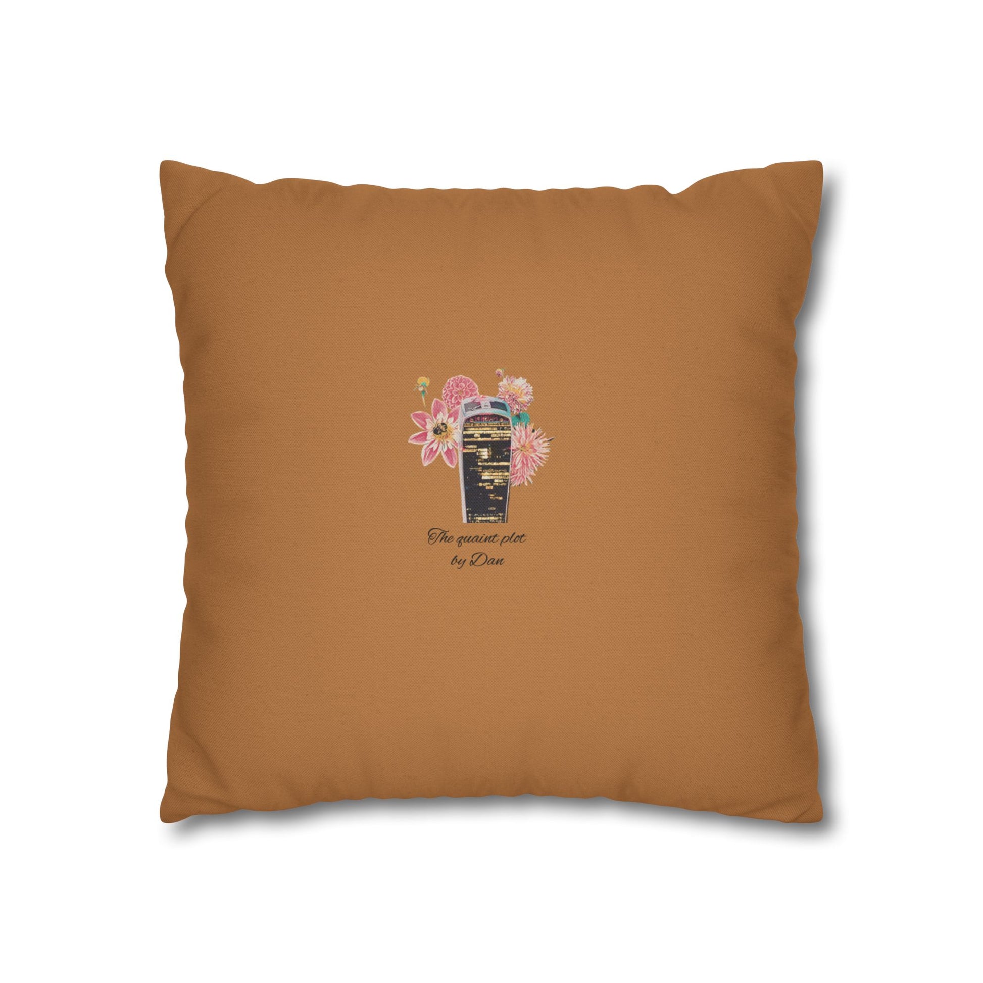 pillowcase-london-landmarks-autumn-floral-foliage - front view