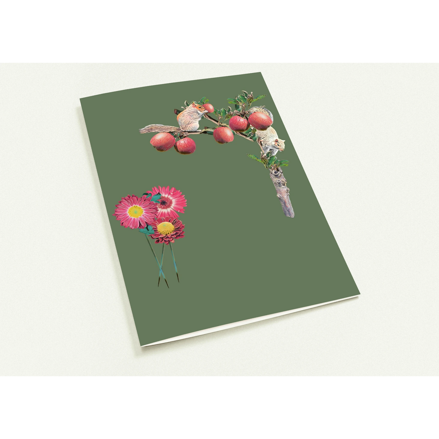 autumn-squirrel-and-apples-greeting-cards-pack-of-10-personalized-cards - front view