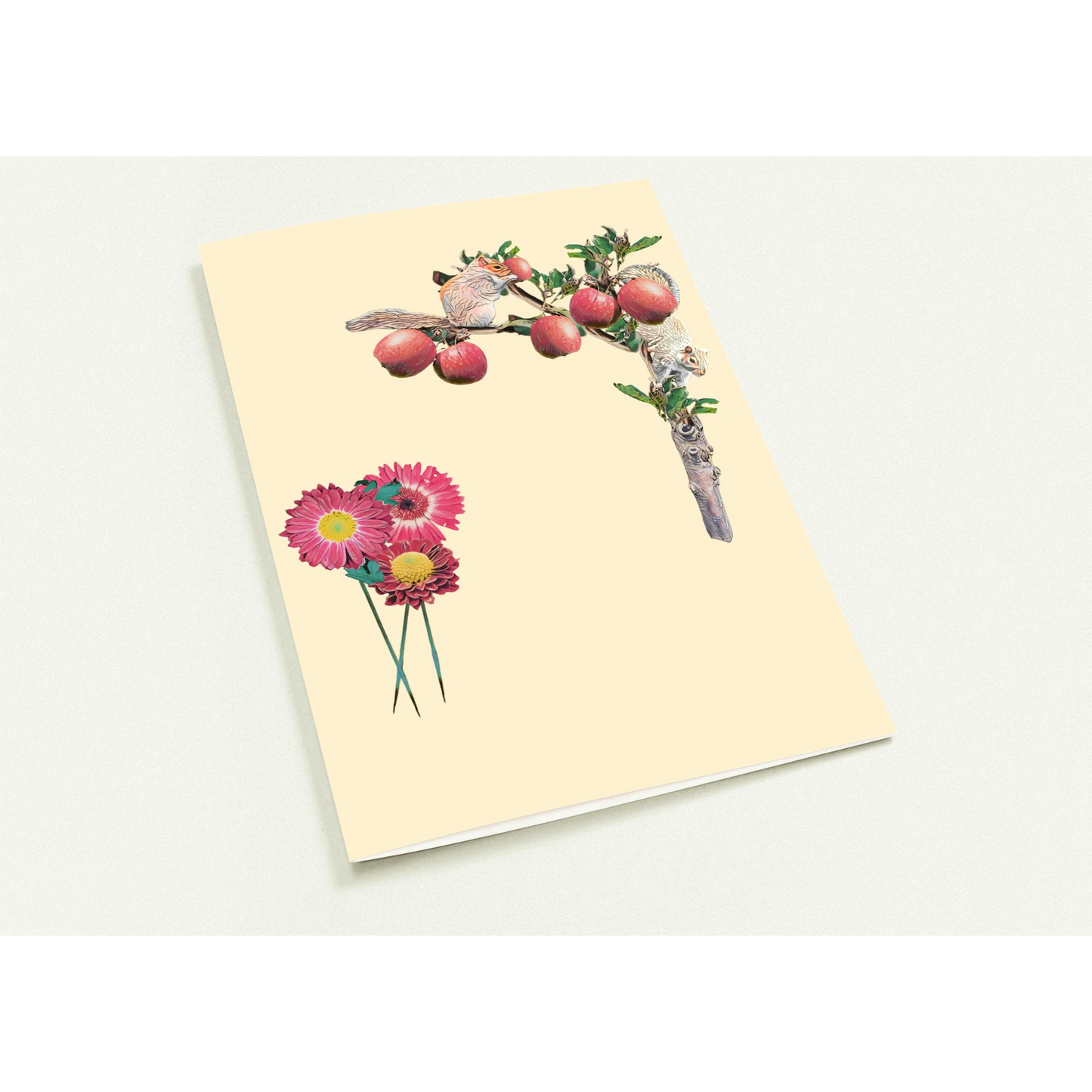 autumn-squirrel-and-apples-greeting-cards-pack-of-10-personalized-cards - front view