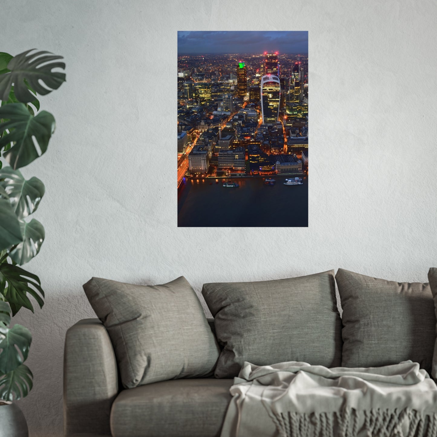 urban-nightscape-fine-art-poster-city-decor-wall-art-home-decoration-gift-for-art-lovers-modern-aesthetic - front view