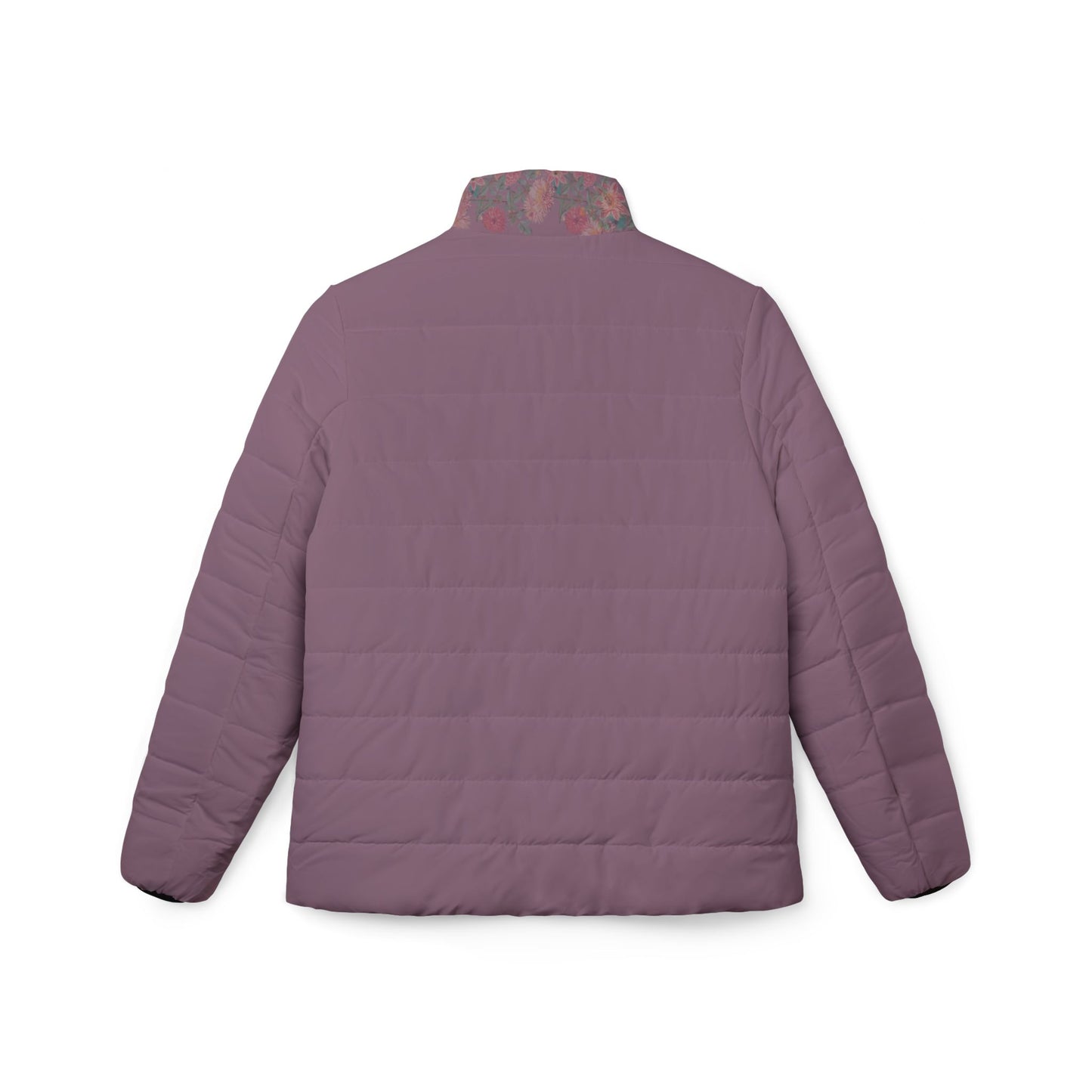 Dark Pink Puffer Jacket - Dahlia Cascade Design