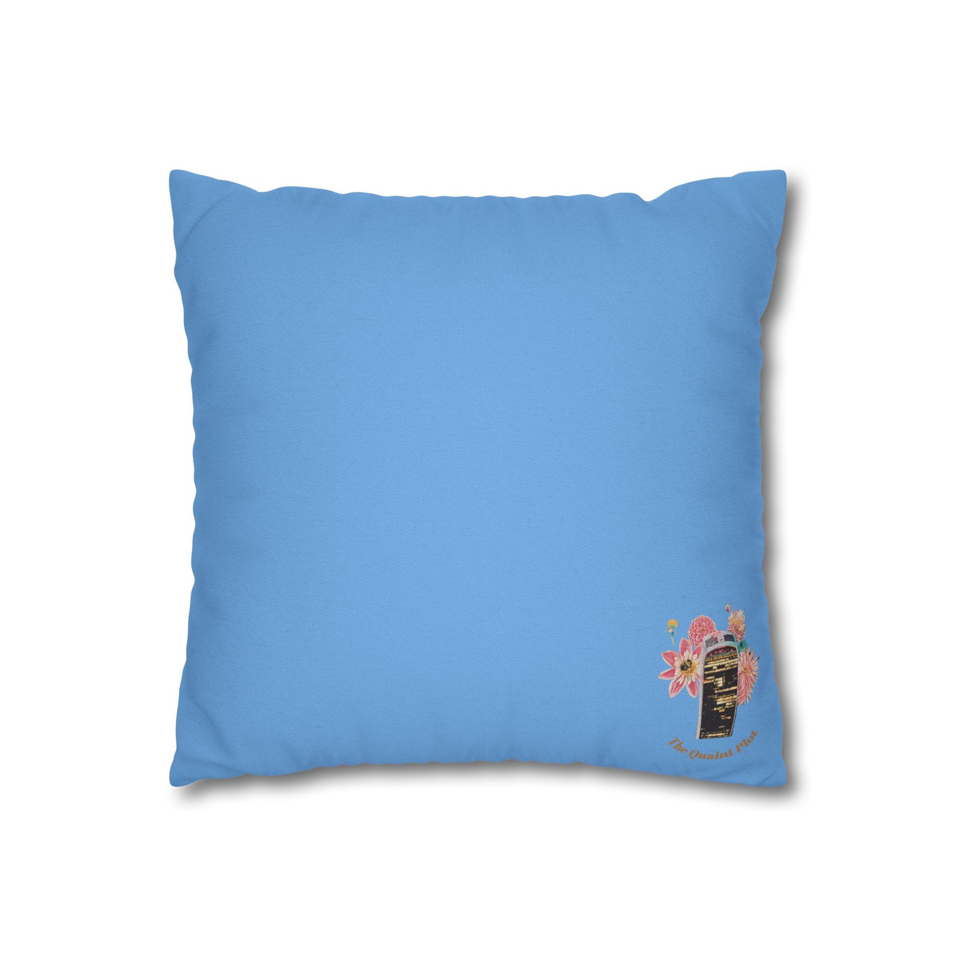 light-blue-pillowcase-squirrels-and-apple-tree-floral-design - front view