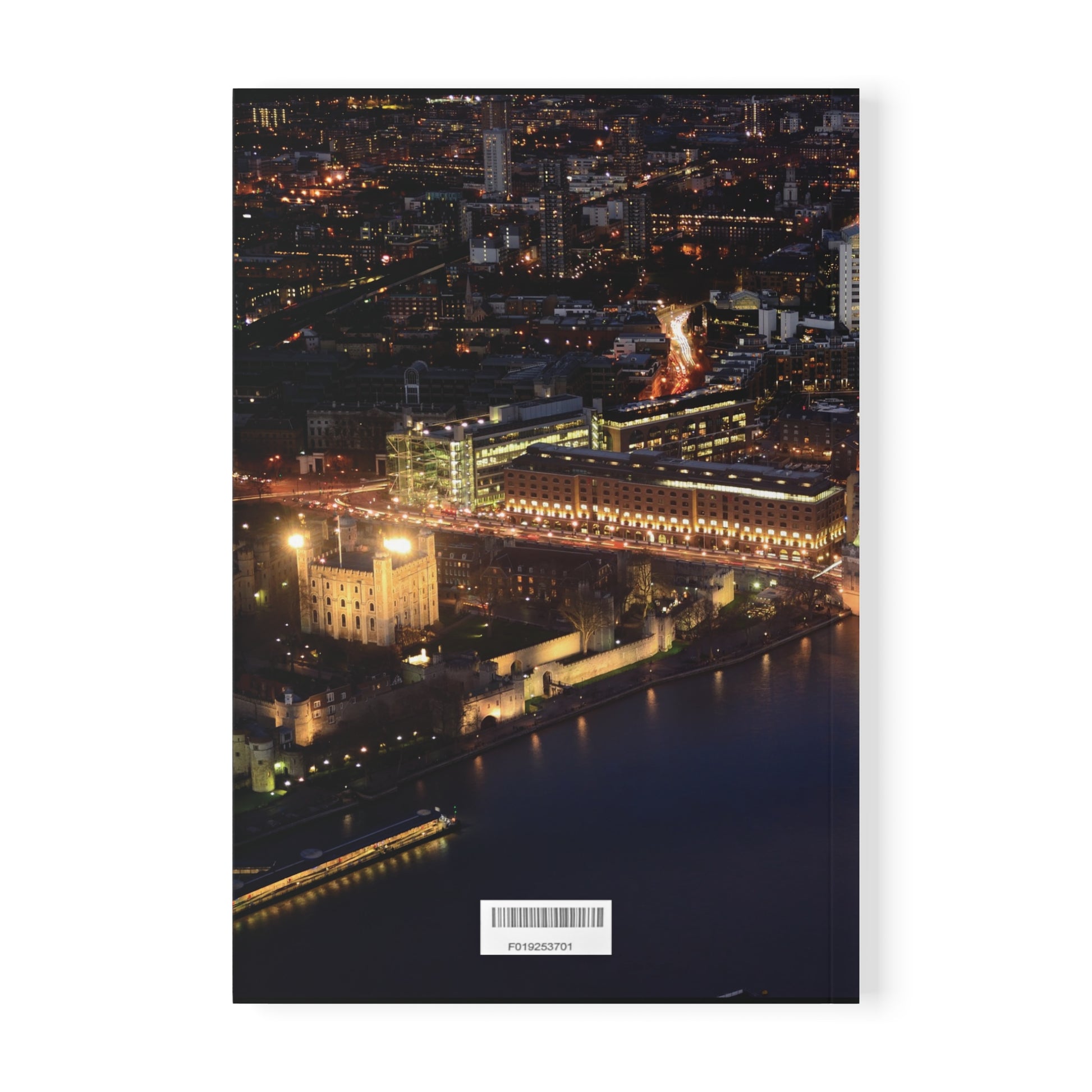 notebook-shard-at-night-tower-bridge-and-the-tower-of-london-urban-view-a5-softcover - front view
