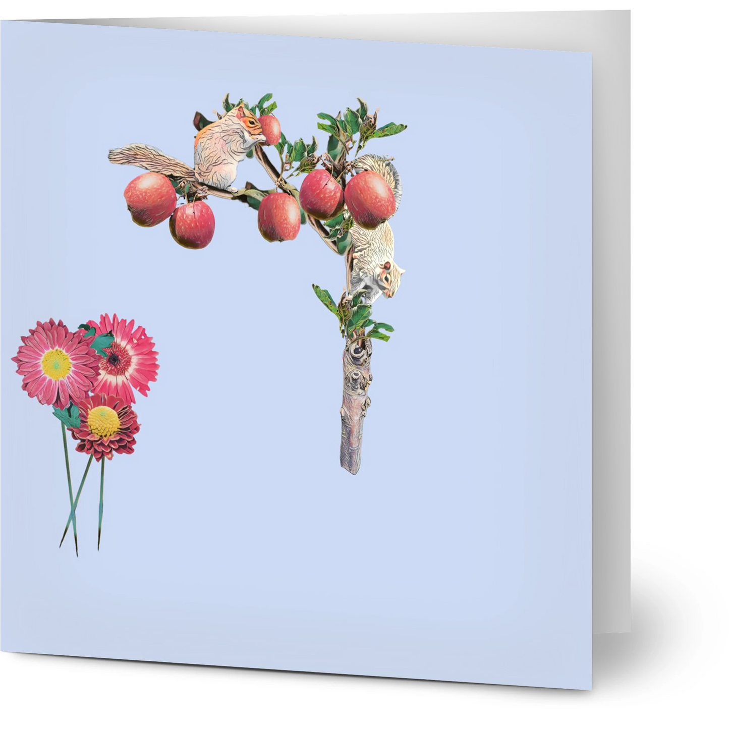 autumn-squirrel-and-apples-greeting-cards-pack-of-10-personalized-cards - front view