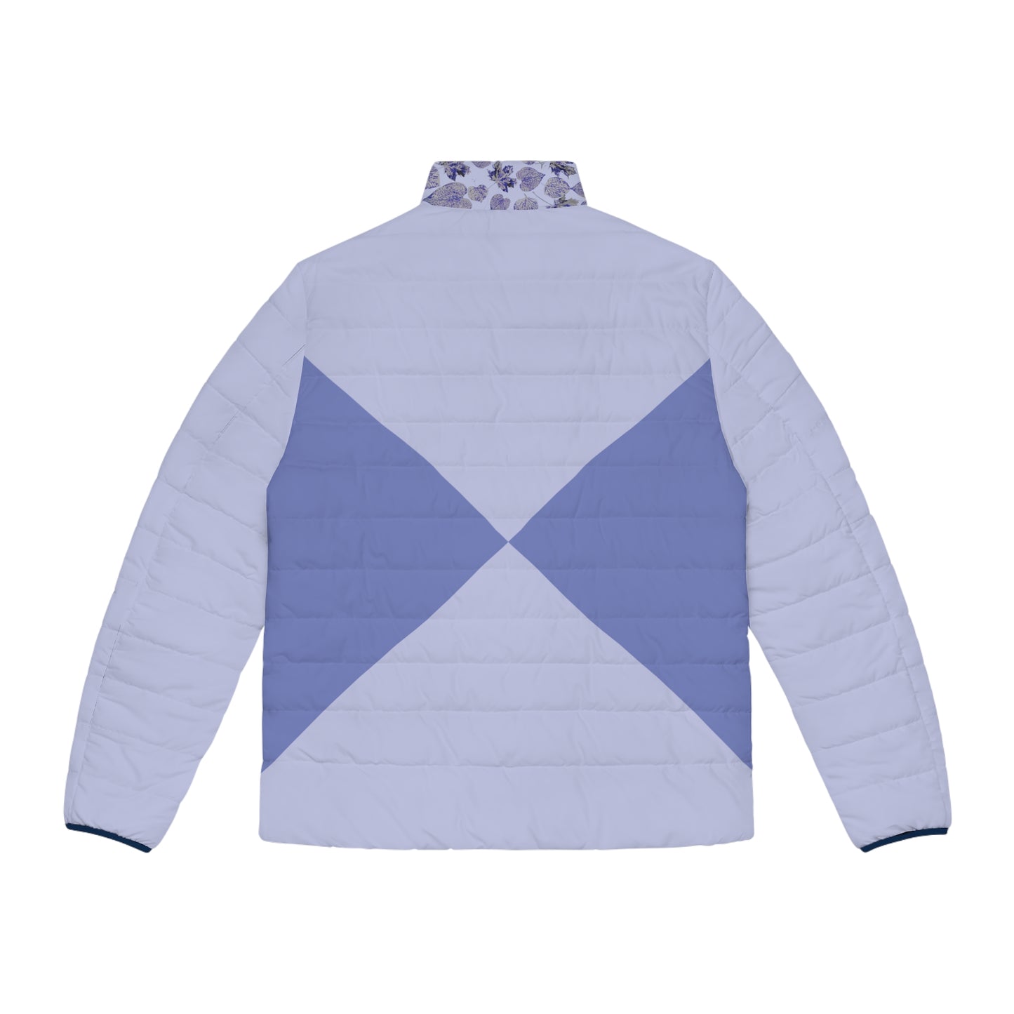 Foliage Explosion double Blues Puffer Jacket