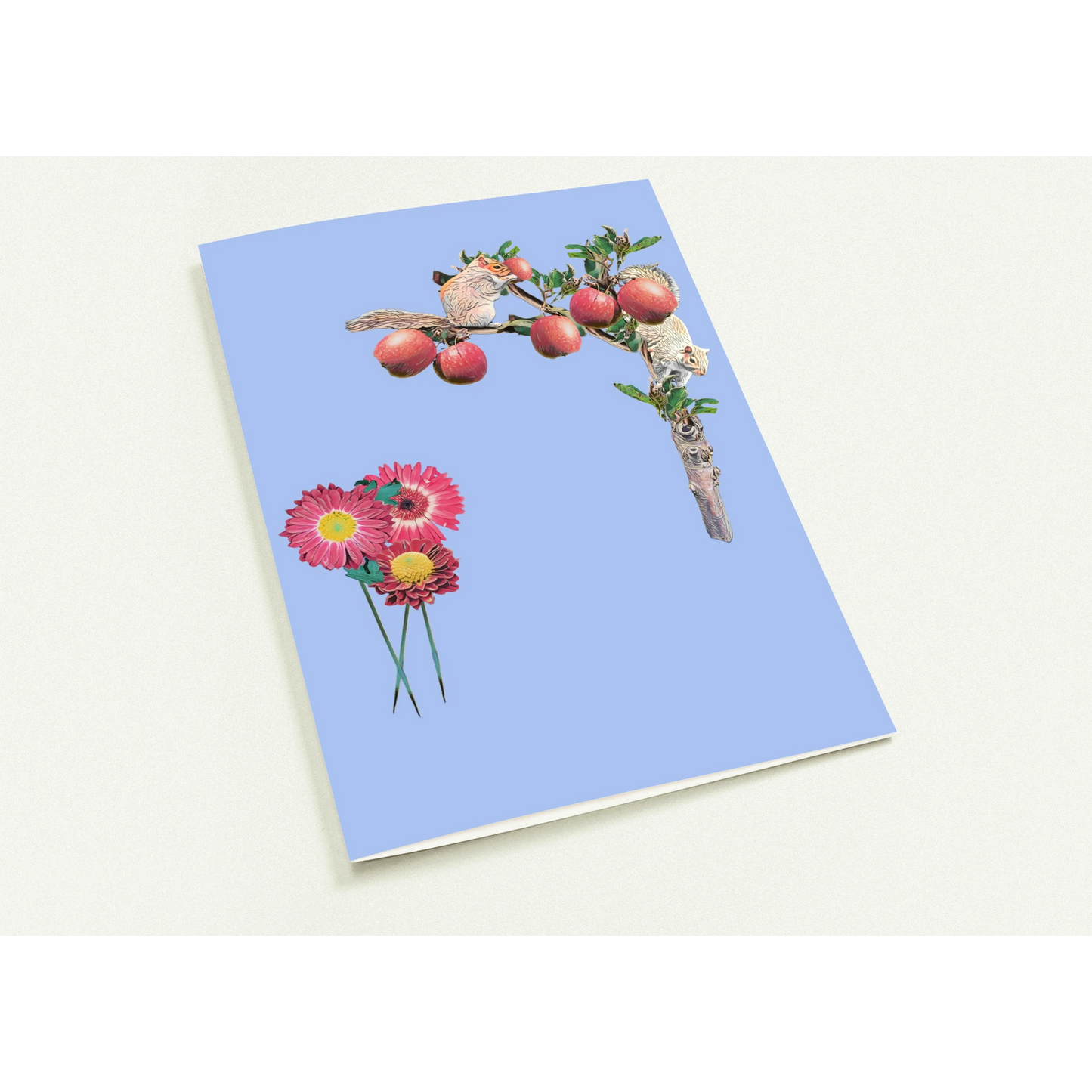 autumn-squirrel-and-apples-greeting-cards-pack-of-10-personalized-cards - front view