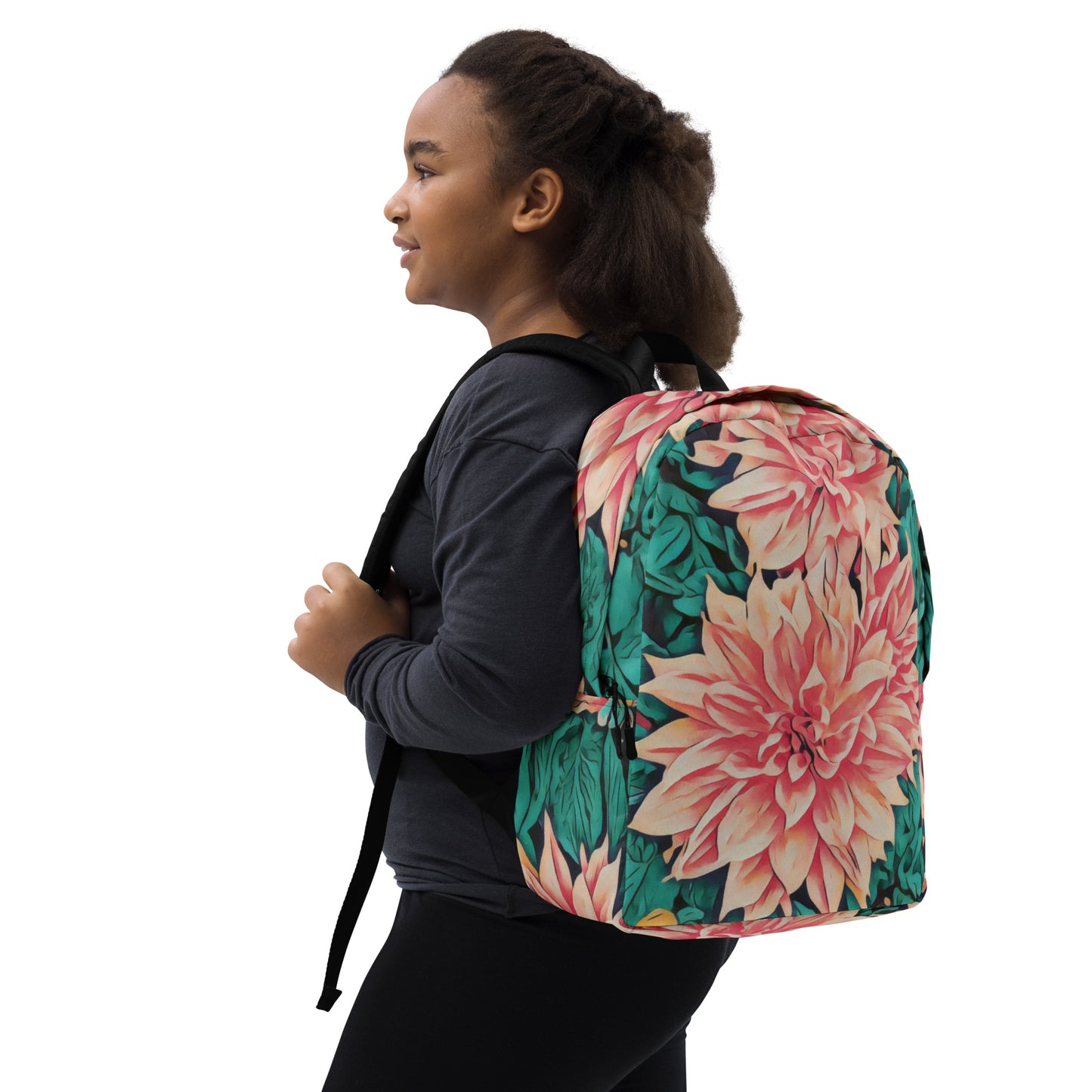 pink-dhalia-backpack - front view