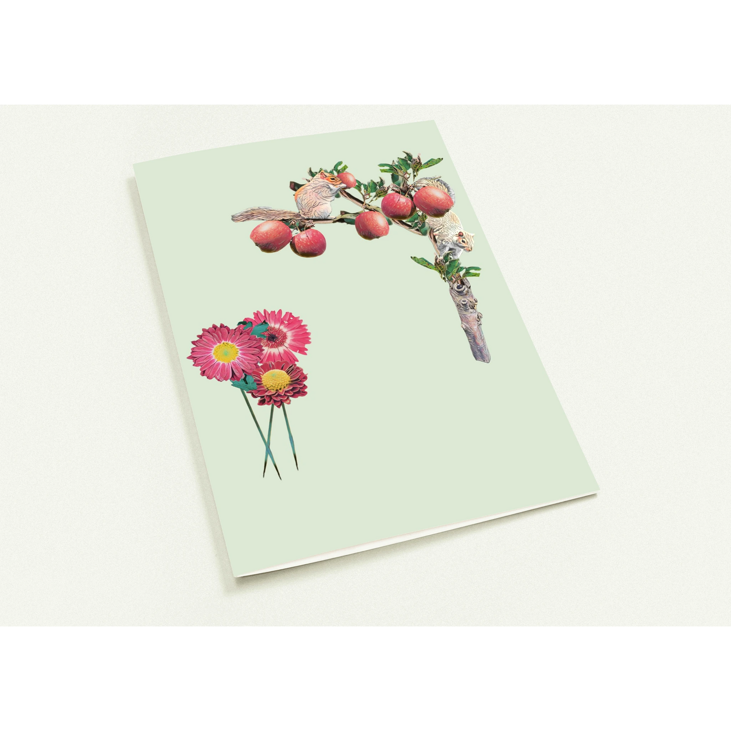 autumn-squirrel-and-apples-greeting-cards-pack-of-10-personalized-cards - front view