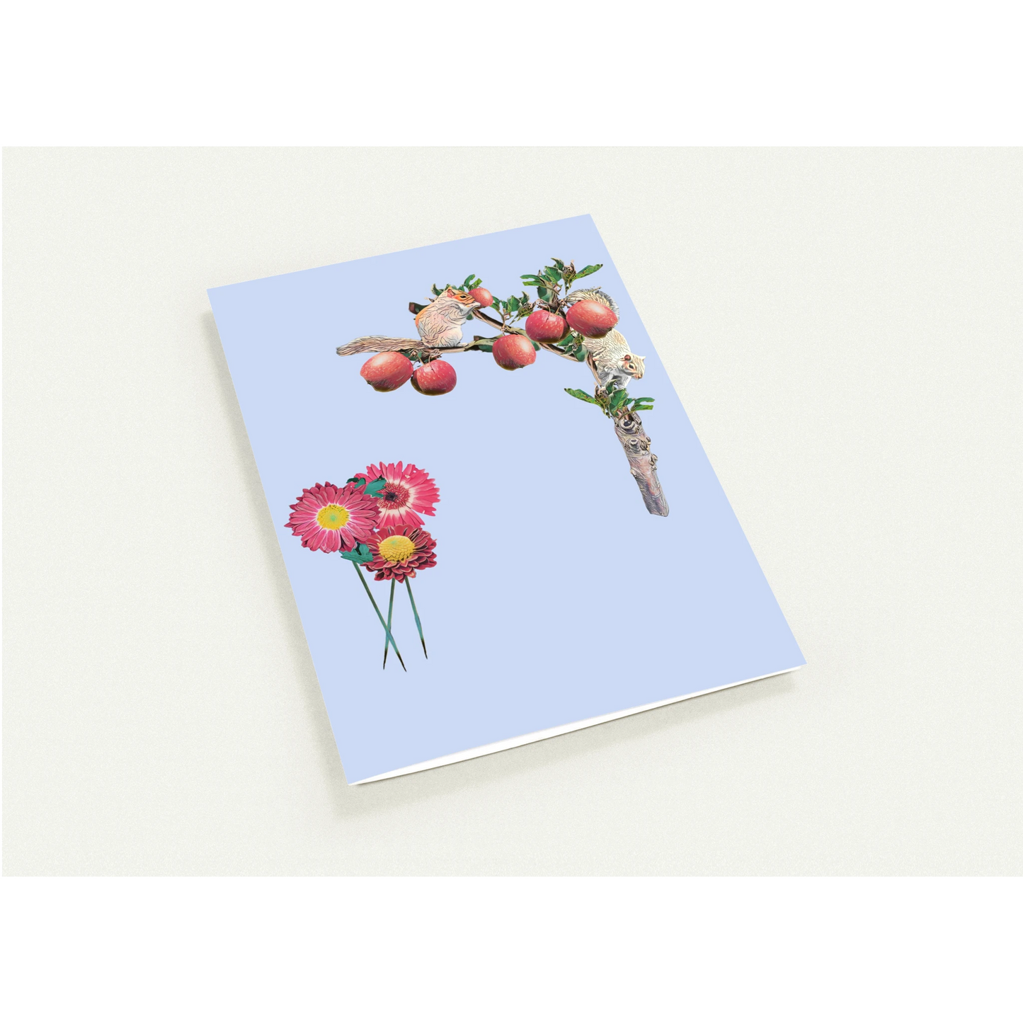 autumn-squirrel-and-apples-greeting-cards-pack-of-10-personalized-cards - front view