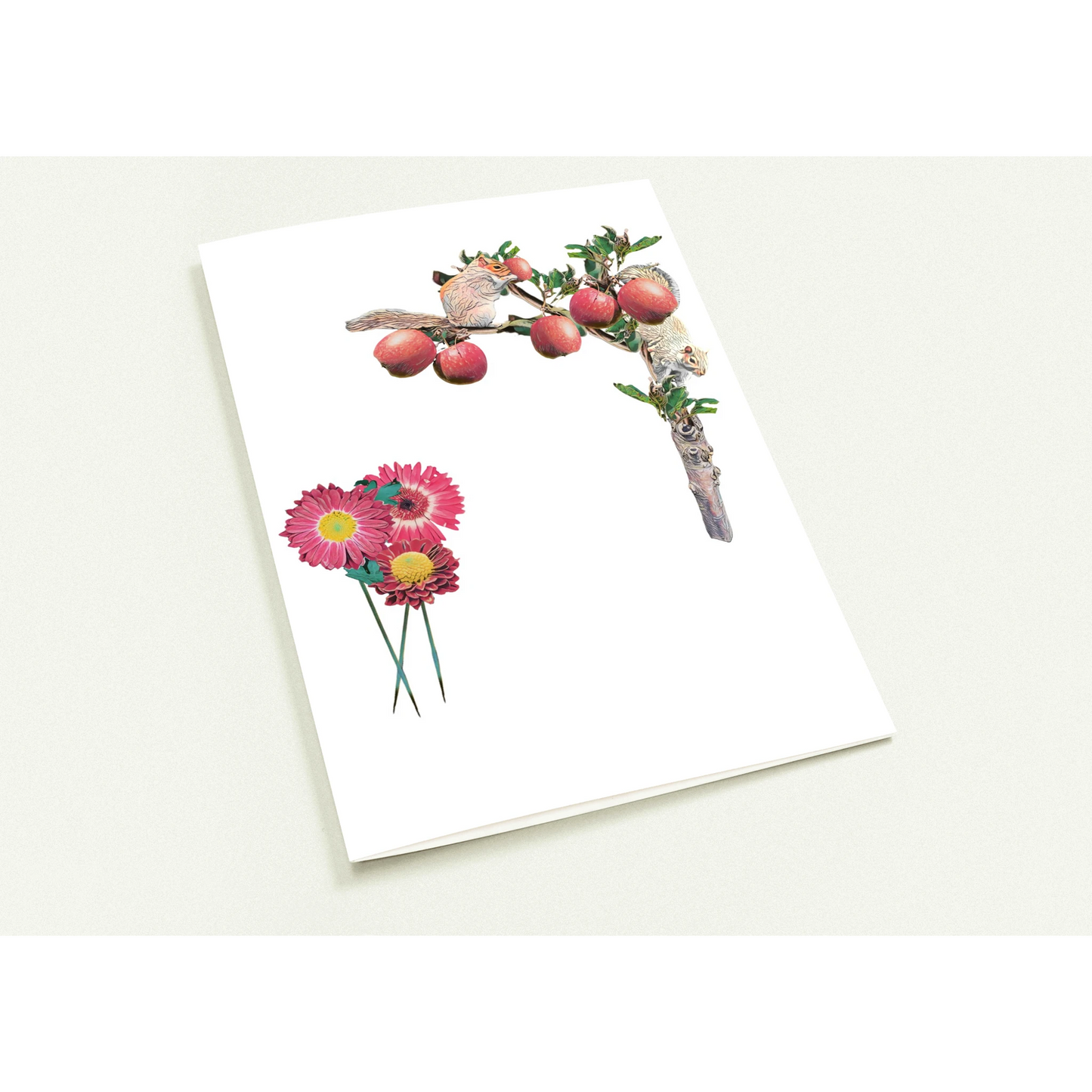 autumn-squirrel-and-apples-greeting-cards-pack-of-10-personalized-cards - front view