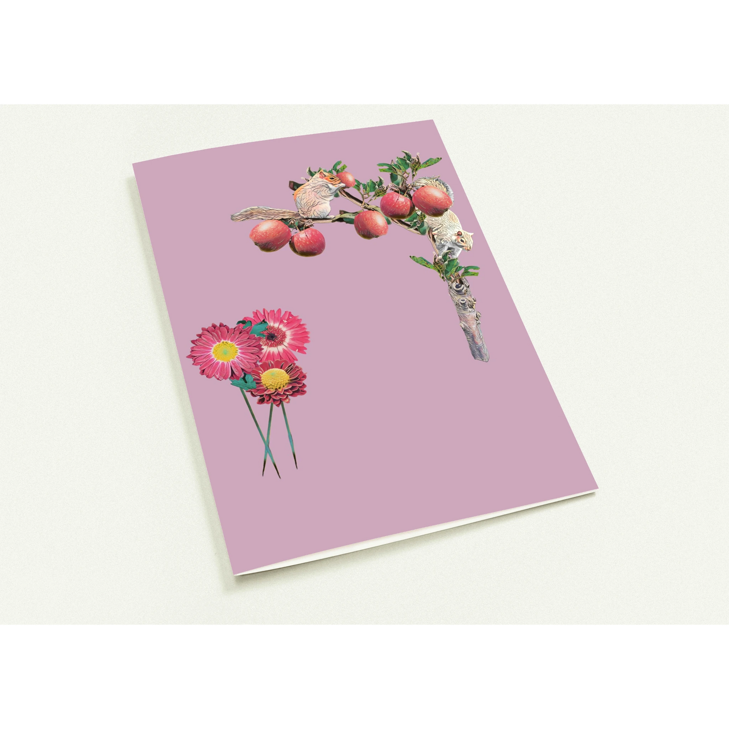 autumn-squirrel-and-apples-greeting-cards-pack-of-10-personalized-cards - front view