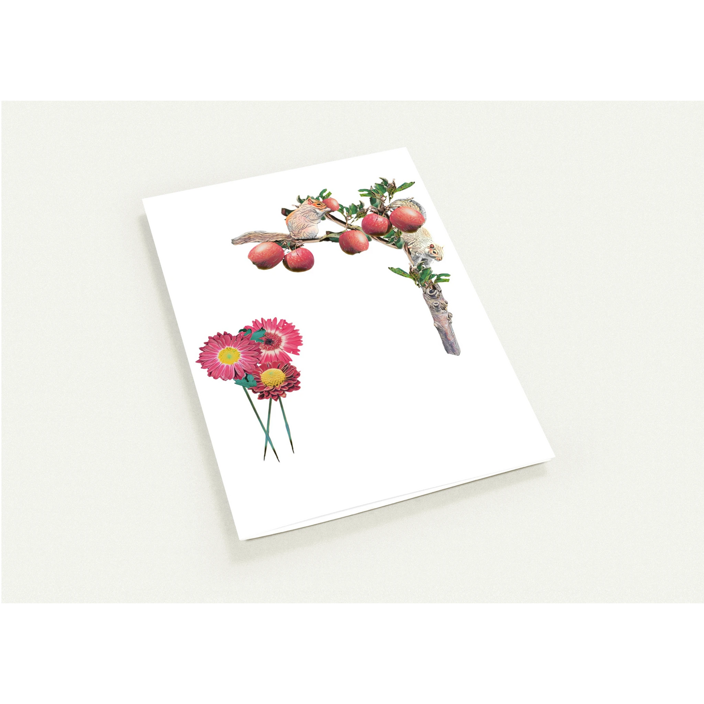 autumn-squirrel-and-apples-greeting-cards-pack-of-10-personalized-cards - front view