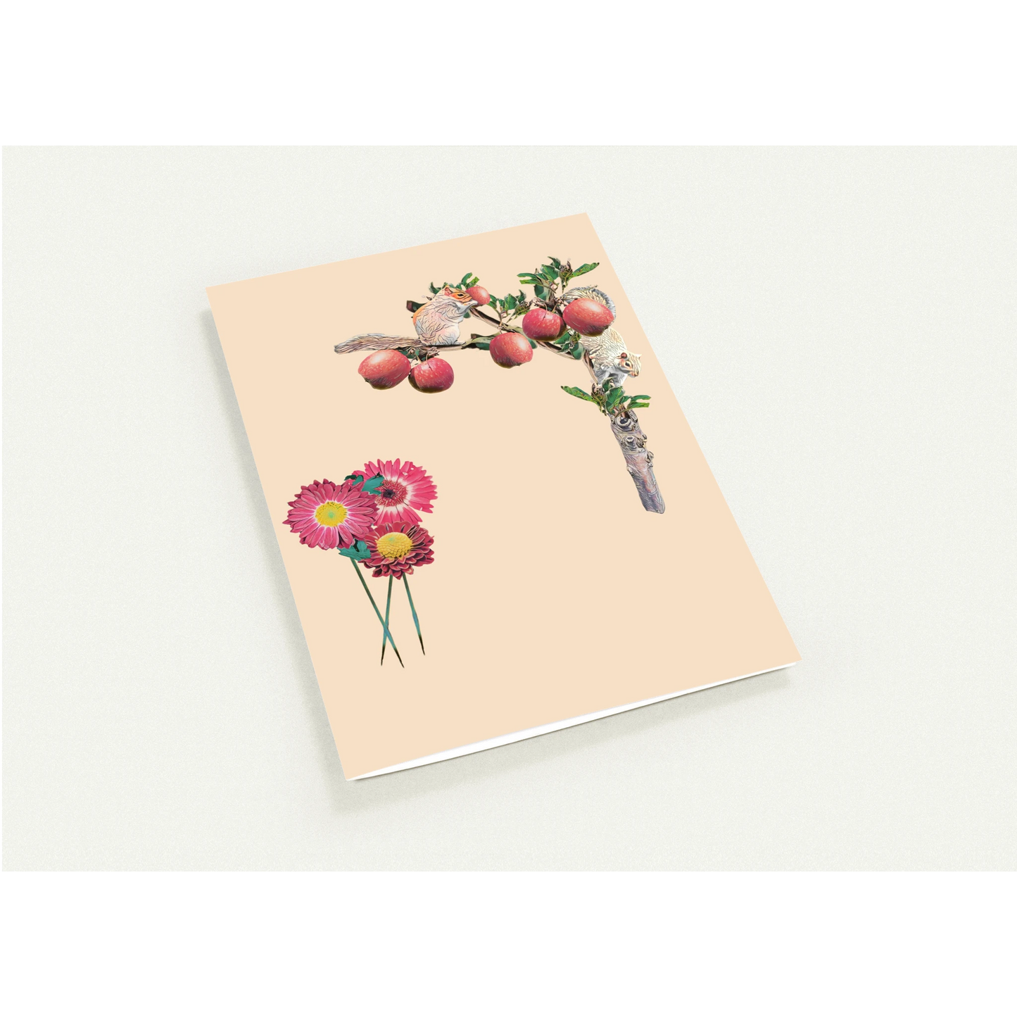 autumn-squirrel-and-apples-greeting-cards-pack-of-10-personalized-cards - front view