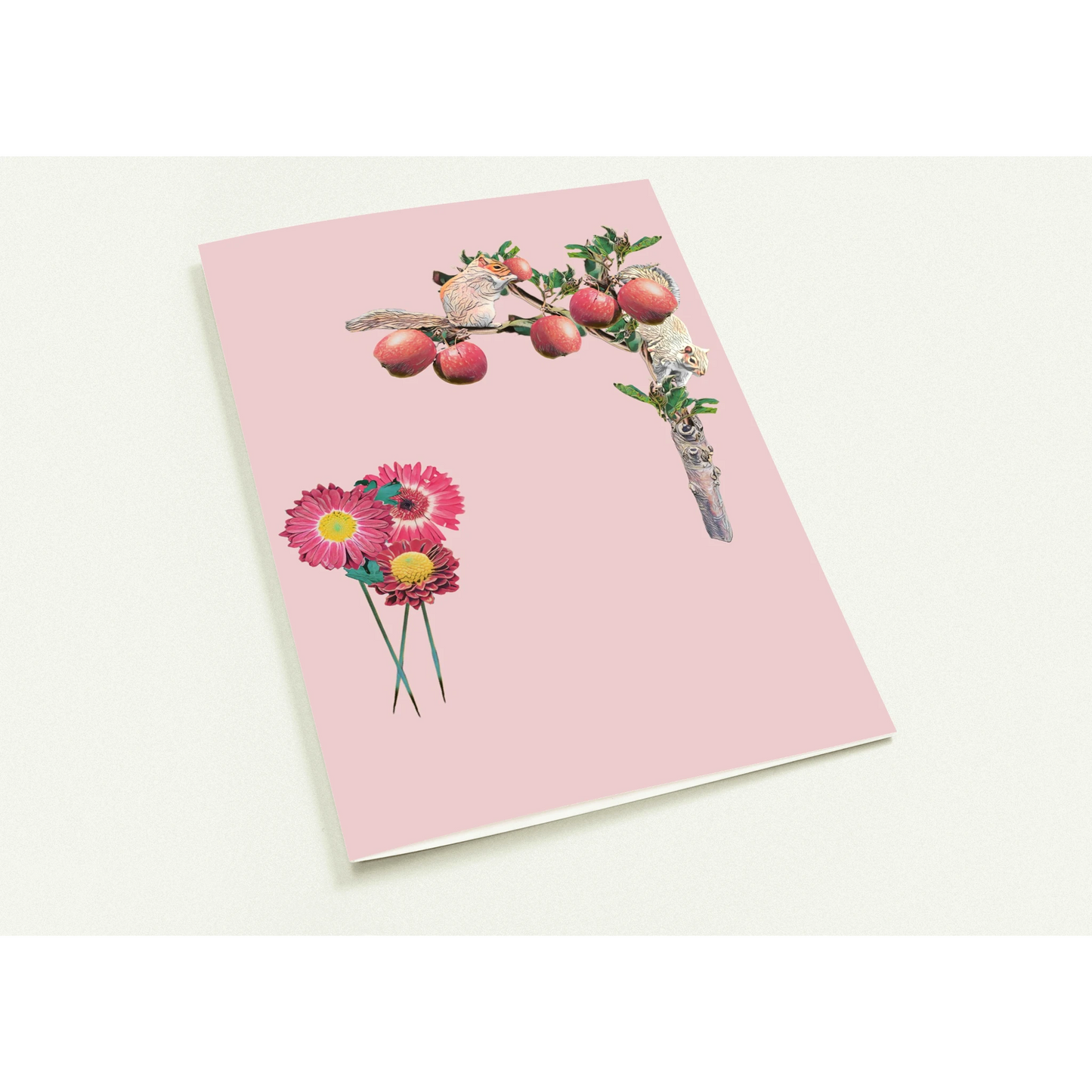 autumn-squirrel-and-apples-greeting-cards-pack-of-10-personalized-cards - front view