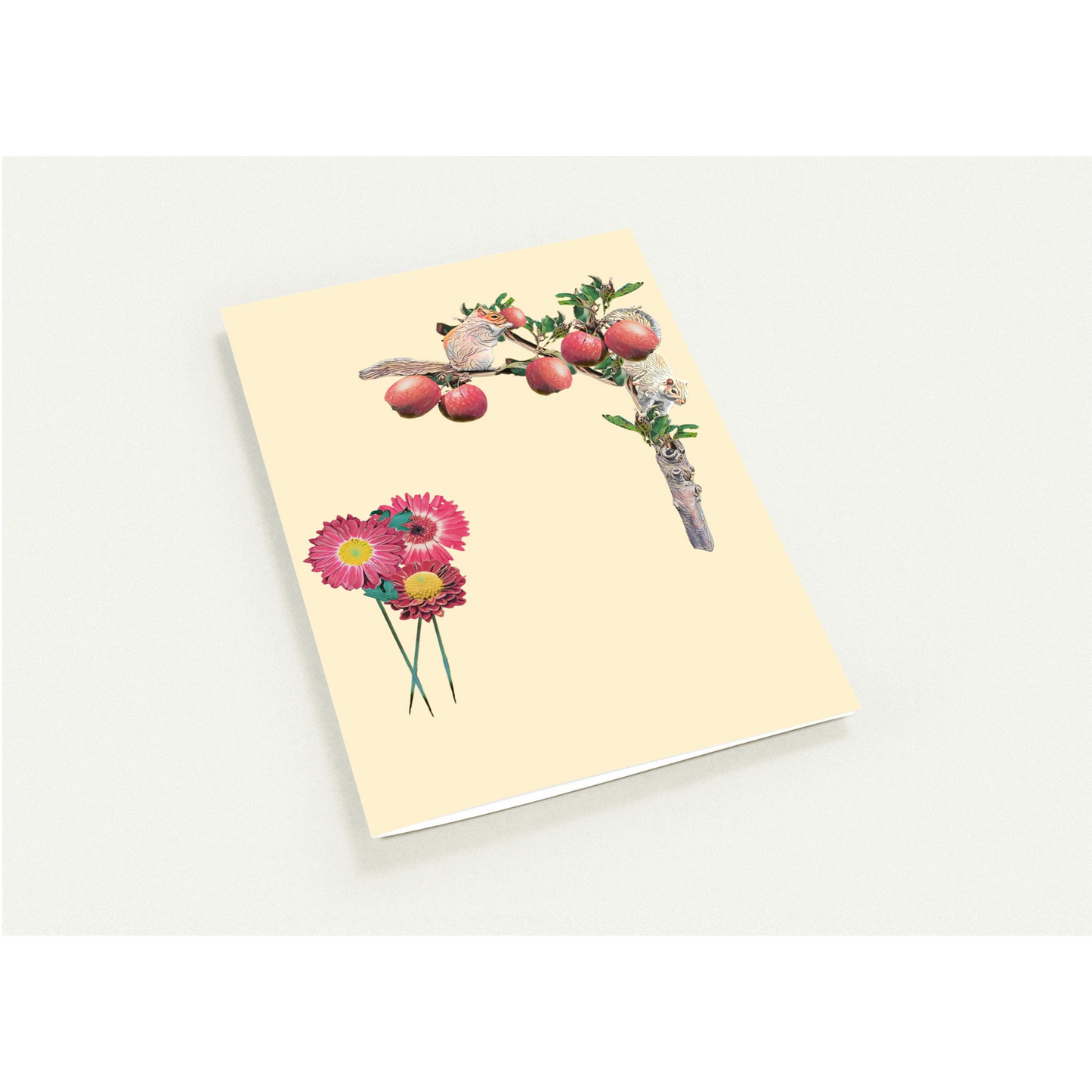 autumn-squirrel-and-apples-greeting-cards-pack-of-10-personalized-cards - front view