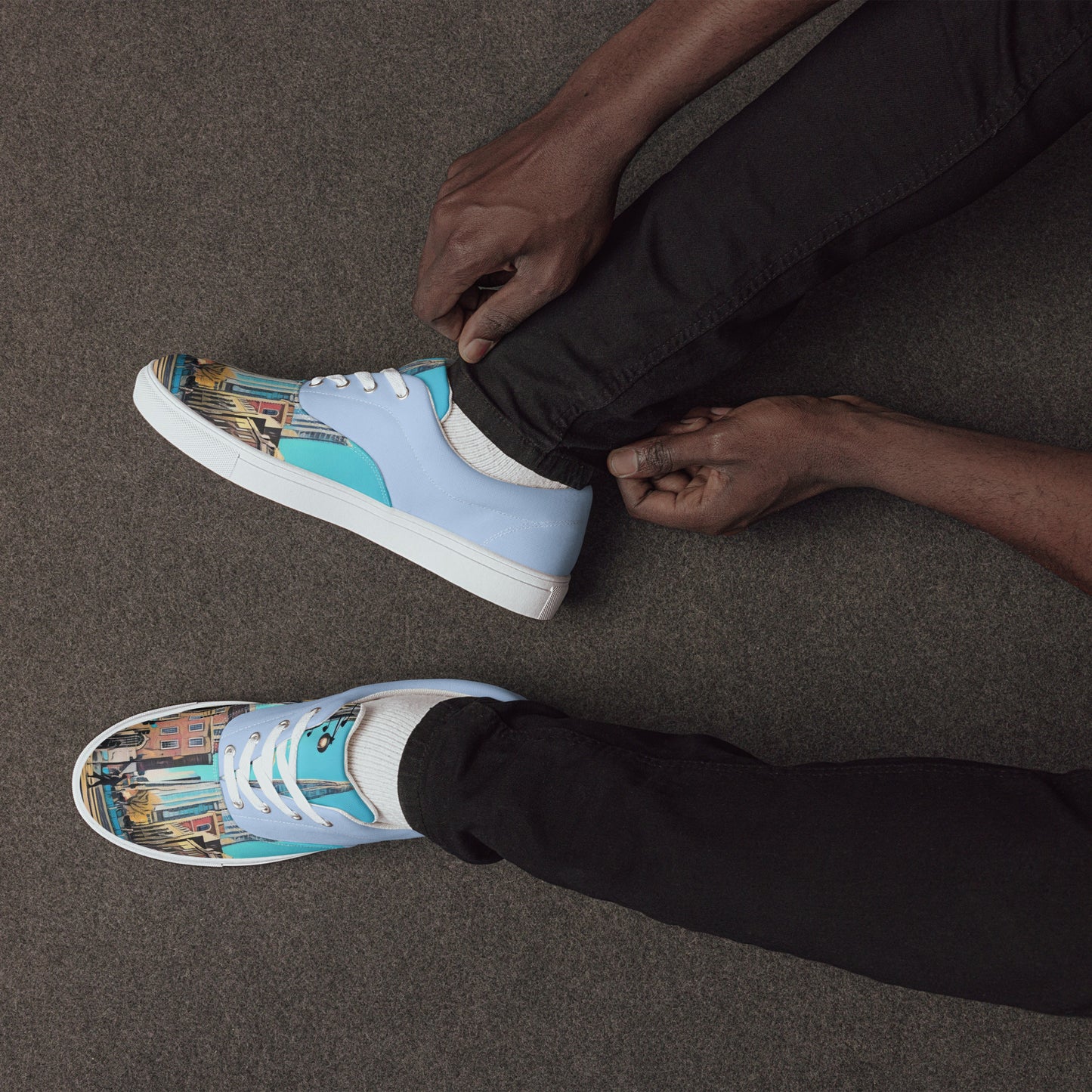 men-s-lace-up-canvas-shoes - front view